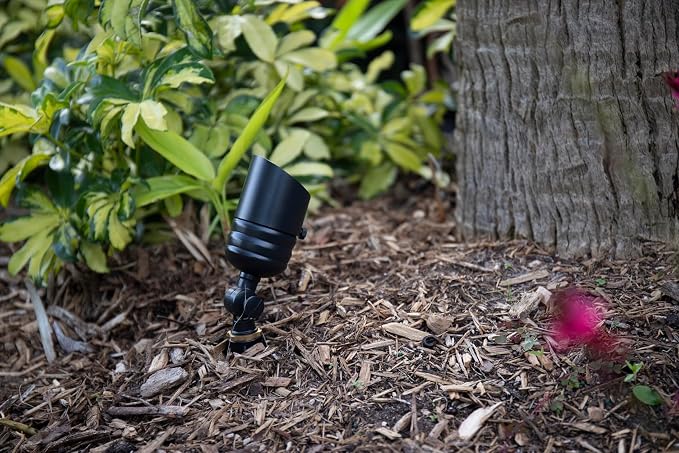VOLT 12V LED Landscape Lighting Kit (6 Spotlights, 4 Path Lights), Black | Solid Brass, 150W Low Voltage Transformer Included, Ideal for House Yard Outdoor Pathway Walkway Garden Driveway or Patio