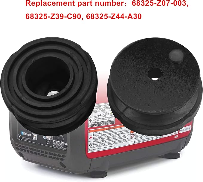 68325-Z07-003 Lower Rubber Foot Pads - by Huthbrother, Compatible With HD EB2000i & EU2000i, Fits Generator Lower Foot Rubber for EU2200 and EB2200 - Replace 68325-Z39-C90, 68325-Z44-A30 (4)