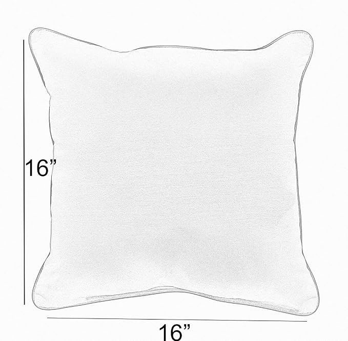 Sorra Home Pendleton Knife Edge Set of 2 Decorative Outdoor Pillow, 16 in, Diamond River Sand 2 Pound