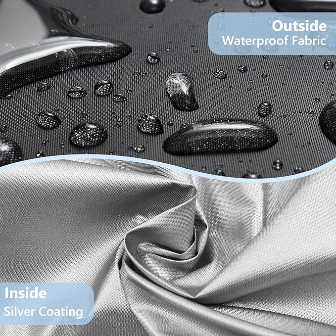 COSHNIBI Outdoor Papasan Rocking Chair Cover,Heavy Duty Waterproof Rocker Cover ,Fits for Rocking Chairs & Rattan Wicker Chairs-41"W x 45"D x 31"H