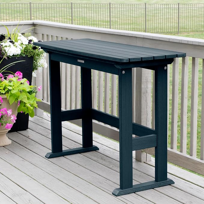 highwood Lehigh 3pc Counter Height Balcony Dining Set, Federal Blue