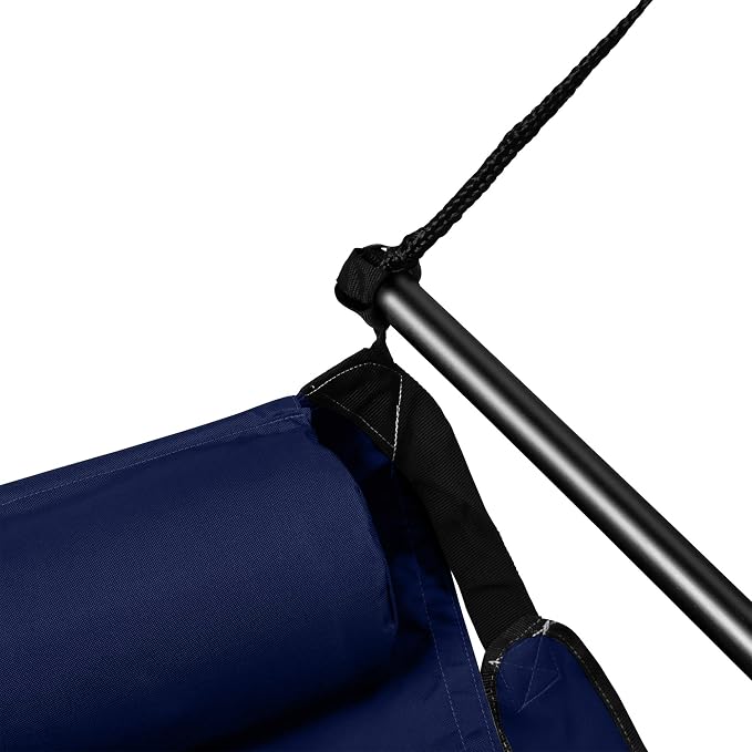 Hanging Hammock Air Chair, Aluminum Dowels, Blue