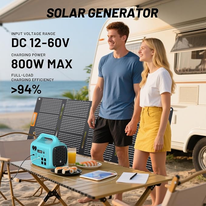STARY LINE Phantom Series 1800W Portable Power Station (1024Wh) for Home Backup & Camping – Phantom Blue, Listed