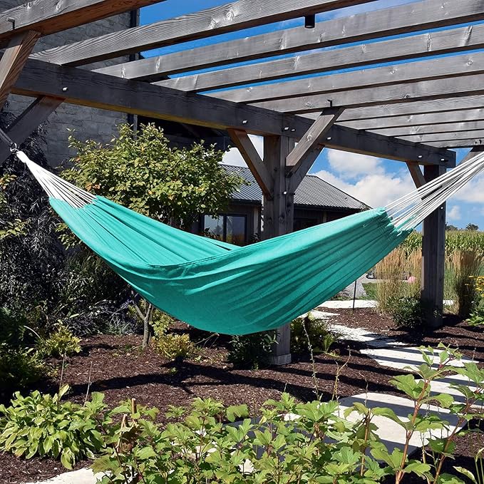 Vivere Double Brazilian Fade and Weather-Resistant Hammock - 450 lb Weight Capacity