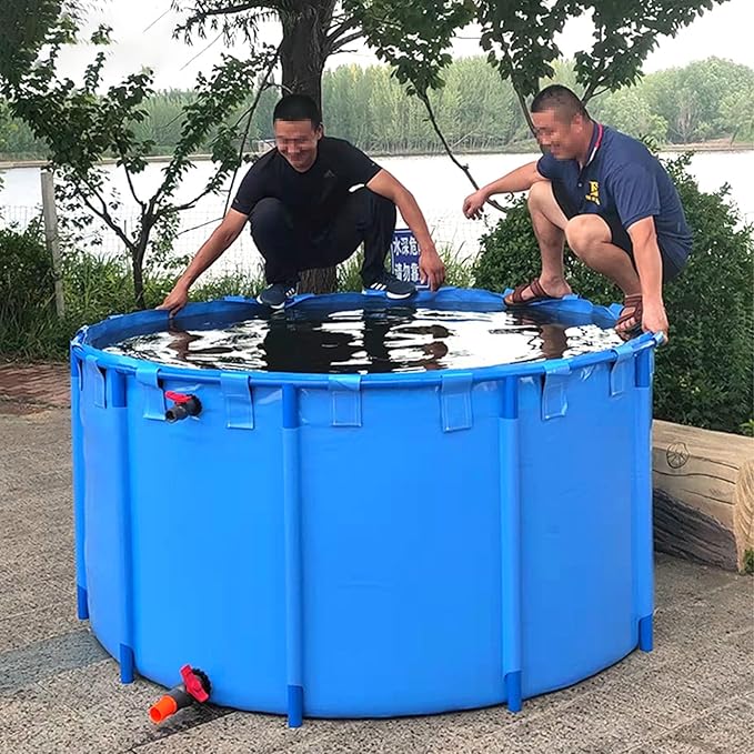 2/ 2.6/ 3.3/ 4 Foot Deep Round Frame Above Ground Swimming Pool Set, Heavy Duty Backyard Family Swimming Pool Outdoor with Repair Patch, Hard Plastic Pools/Bathing Tub(5652L/1493GAL - 3X0.8M (D X H))