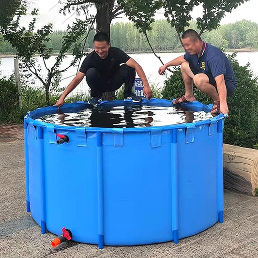 2/ 2.6/ 3.3/ 4 Foot Deep Round Frame Above Ground Swimming Pool Set, Heavy Duty Backyard Family Swimming Pool Outdoor with Repair Patch, Hard Plastic Pools/Bathing Tub(9068L/2396GAL - 3.8X0.8M (D X H)
