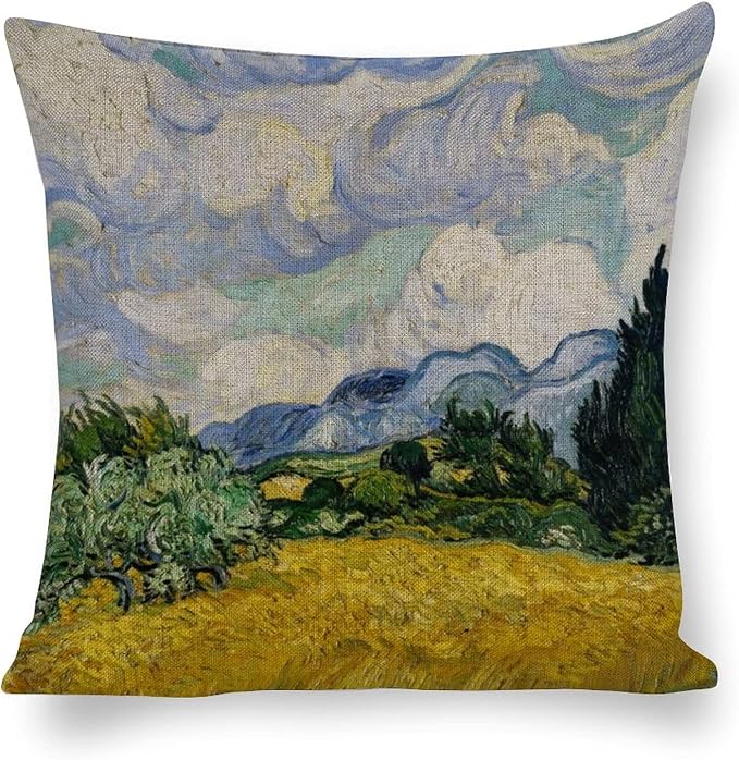 Waterproof Throw Pillow Covers Set of 4 Linen Farmhouse Cushion Covers Outdoor Waterproof Decorative Pillow Cases for Patio Garden 18x18 inches