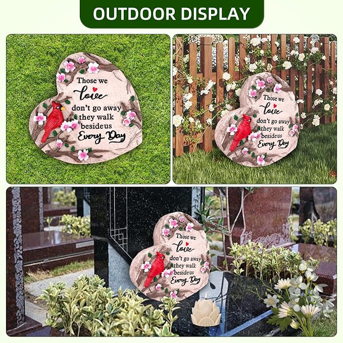 Sympathy Gifts for Loss of Loved One, Memorial Garden Stones in Memory of Loved One Gifts, Bereavement Condolence Memorial Gifts for Garden, Outside, or Home Decor (6 inch)