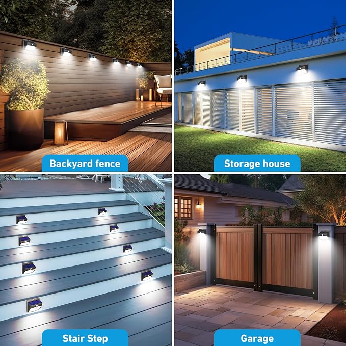 1 Pack Solar Motion Lights Outdoor, Solar Security Light with 3 Modes, IP65 Waterproof Flood Lights Outside for Camping Garden Patio Garage Backyard