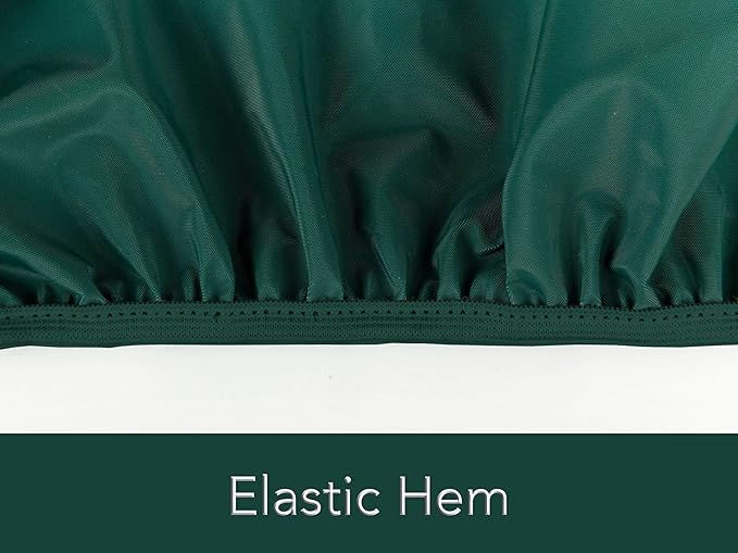 Covermates Oval Bistro Table/Chair Set Cover - Light Weight Material, Weather Resistant, Elastic Hem, Patio Table Covers, 58W x 36D x 30H, Green