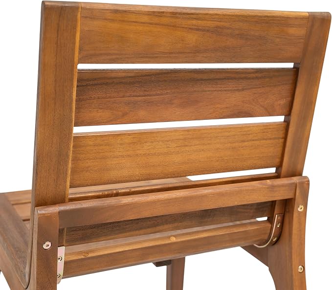 Christopher Knight Home 7 Piece Outdoor Dining Set, 71" Acacia Wood Patio Table with 6 Wooden Chairs, Teak Finish Solid Wood Dining Table Set for Backyard Garden Porch Deck