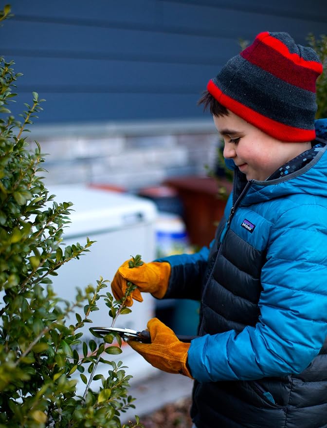 G & F Products JustForKids Kids Garden & Work Gloves for Boys & Girls, Durable Gloves for Gardening, Yard Work & DIY
