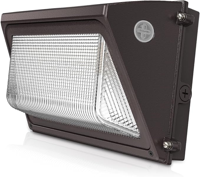 JCE Selectable 60W/90W/100W/120W LED Wall Pack with Dusk to Dawn Photocell, Max 18000LM 3-CCT Tunable LED Wall Pack Commercial Security Fixture for Yard Parking (1 Pack)