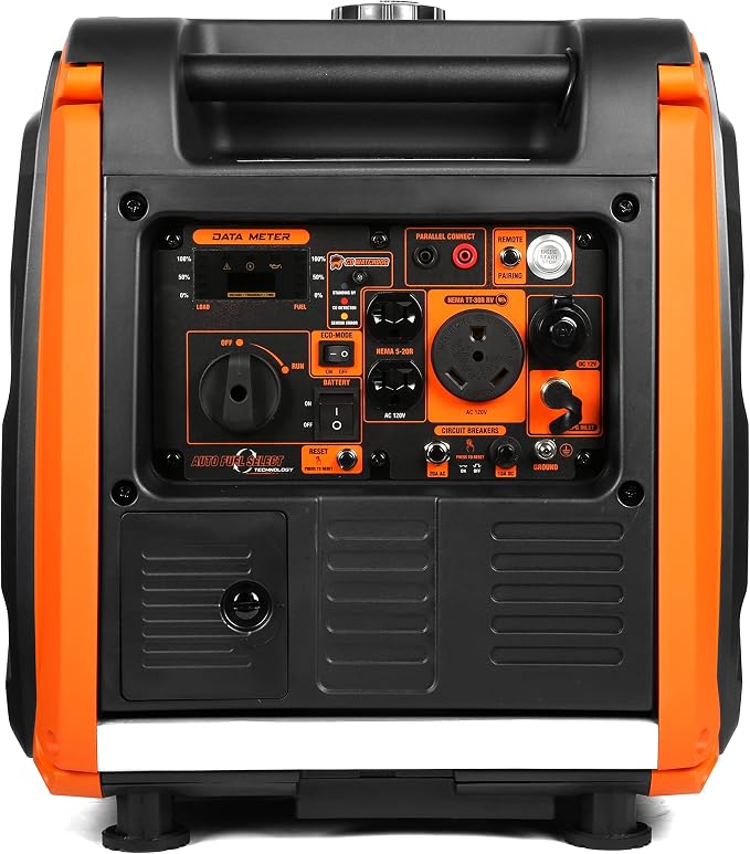 WEN DF452iX Super Quiet 4500-Watt Remote Electric Start Dual Fuel RV-Ready Portable Inverter Generator with Fuel Shut-Off and CO Watchdog