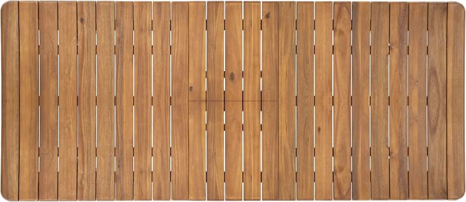 Christopher Knight Home Sky Acacia Wood Dining Table Set for 8, 9 Piece Patio Extendable Dining Table and Dining Chairs Set of 8 with Cushions & Rope Accents, Patio Furniture Set, Teak+Beige+Grey
