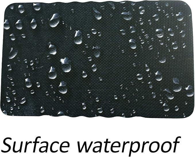 2pcs Premium Thick Kneeling Pad，Knee Pads for Gardening 18x11 Inch Gardening Tools Outdoor Cushions,Gardening Gifts for Women&Baby Bath Essentials (EVA-Soft, Black)