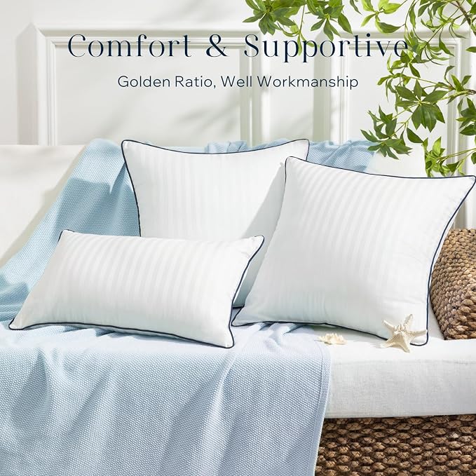 Phantoscope 12x20 Outdoor Lumbar Pillows Outdoor Pillows Waterproof Striped