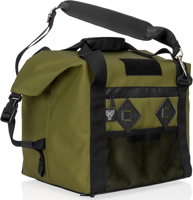 Xtreme Sight Line ~ G CUBƎ 25 Faraday Bag for Small Generators and Electronics ~ Protects Against EMP, CME, EMF & RF ~ Signal Blocking ~ Diamond Form Faraday Lined Interior ~ OD Green