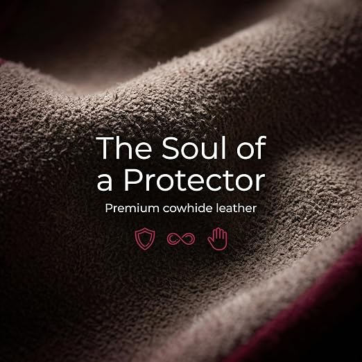 Leather Gardening Gloves for Women-Best Gift for Gardeners.Pink M | Welding, Construction, Chainsaw, Farm, Weeding Gloves, Cowhide, Soft Lining, Breathable, Utility, Firm Grip, Wear Resistant
