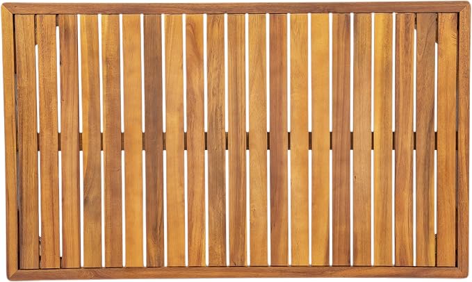 Christopher Knight Home Vorms Outdoor Loveseat with Coffee Table, 2-Piece Acacia Wood Patio Furniture Set with Rope Backrest, Patio Conversation Chat Sets for Backyard Balcony, Teak+Cream