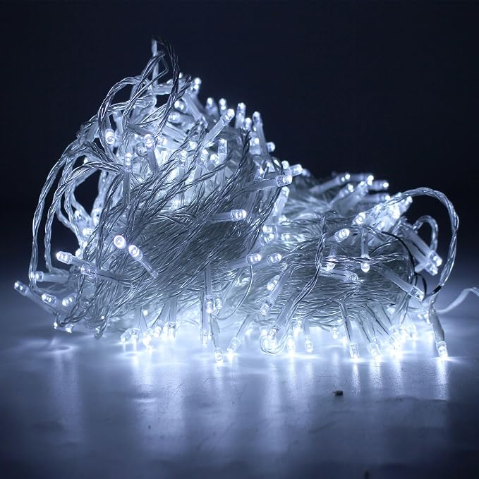 ZOIC 500 LED Christmas Wedding Party Fairy String Light Lamp 100 Meters (328 feet) 8 Modes 29V Memory Function White