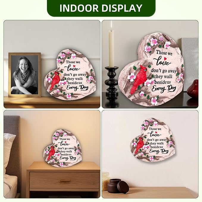 Sympathy Gifts for Loss of Loved One, Memorial Garden Stones in Memory of Loved One Gifts, Bereavement Condolence Memorial Gifts for Garden, Outside, or Home Decor (6 inch)