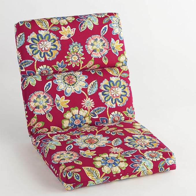 BrylaneHome Bh Performance Universal Chair Cushion - Daelyn Cherry