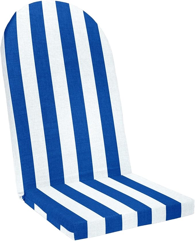 BrylaneHome Bh Outdoor Performance Adirondack Chair Cushion - Bright Cobalt Cabana