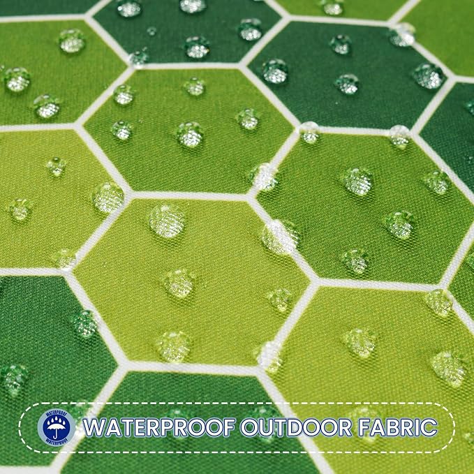 Summer Green Waterproof Outdoor Pillow Covers 18x18 Set of 2, Outdoor Sofa Cushion Covers for Patio Furniture Porch Chair Garden Sofa, Sage Green Decorative Fade Resistant Throw Pillows 18 x 18