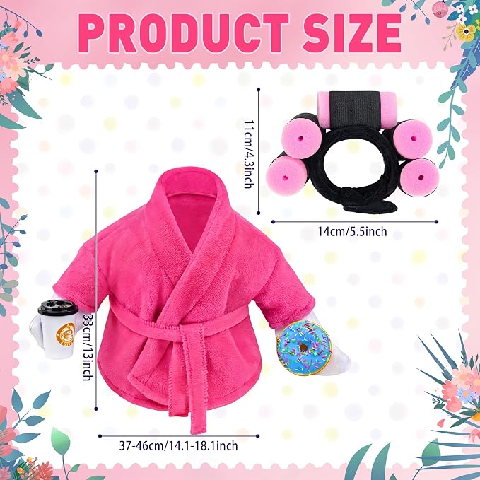 Lady Porch Goose Outfit Bathrobe Goose Outfit for 17/23" Outdoor Statue | Funny Porch Goose Outfits, Bathrobe Lawn Goose Outfit, Spring Summer Goose Outfit for 17/23" Lawn Geese for Garden Decoration