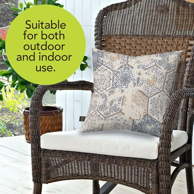 Briarwood Lane Everday Indoor/Outdoor Pillow 17x17 Vintage Patchwork for Everday Pillow
