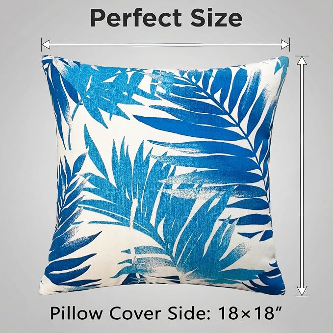 JMGBird Outside Pillows Outdoor Pillow Covers with Inserts Included
