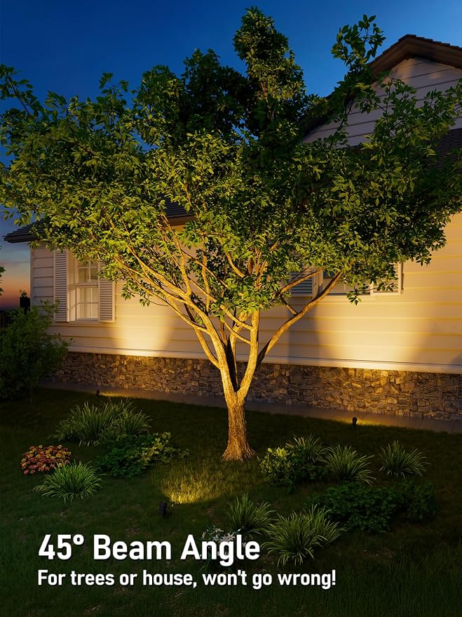 LEONLITE 12-Pack 5CCT 5W 12-24V Low Voltage LED Spotlight Oil Rubbed Bronze | 1800K2700K3000K4000K5000K, Landscape Pathway Lights Outdoor, CRI90, Aluminum Spot Lights for Garden, ETL, IP65 Waterproof