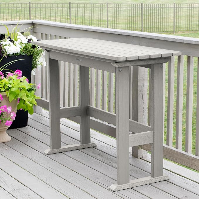 highwood Lehigh 3pc Counter Height Balcony Dining Set, Harbor Gray