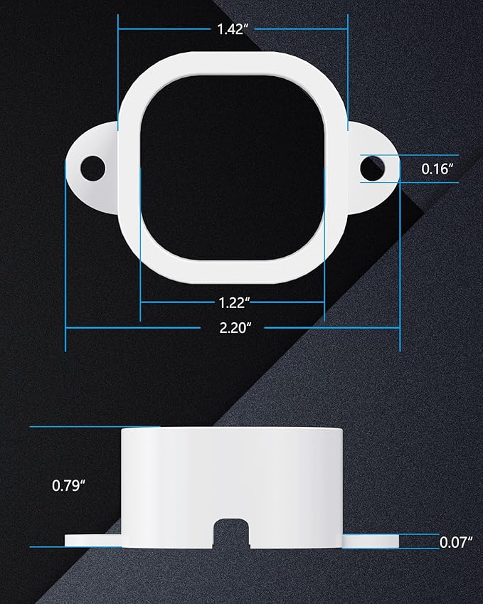 Light Clips for Govee Pro Outdoor Lights H706/H806, 90 Pcs Mounting Brackets, Install Firmly, Replace 3M Glue, for Govee Pro Permanent Outdoor Lights Extension（White）