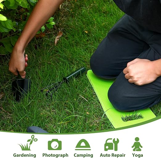 Riakrum 20 Pcs Garden Kneeling Pad Garden Knee Pad Thick Foam Knee Mat Waterproof Cushion for Kneeling Multi Functional and Church Kneeler for Praying, Baby Bath, Yoga, 15.4 x 6.7 Inch (Green)