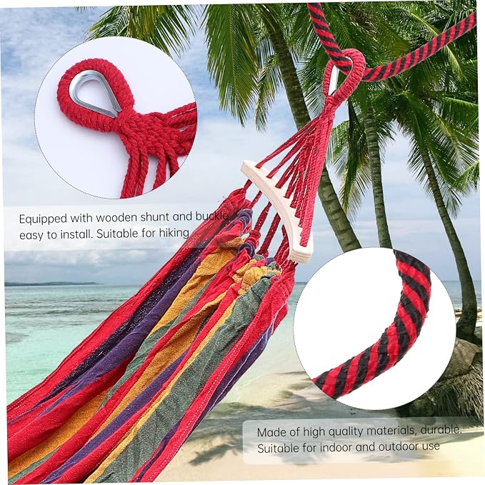 Sosoport Widened Garden Swing Chair Hammock Outdoor Canvas Travel Hammock Swing