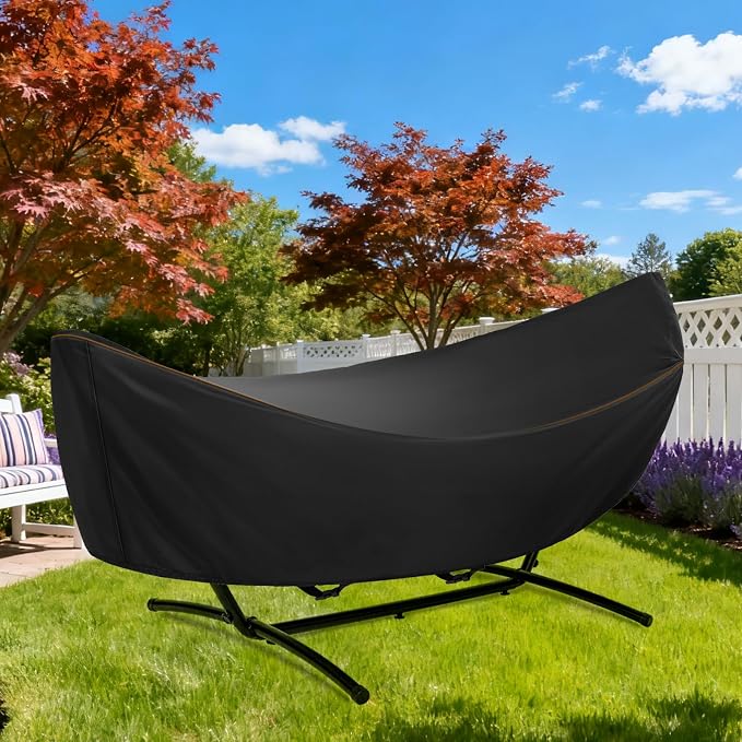 Hammock Cover Waterproof Heavy Duty 420D Outdoor3 Hammock Stand Covers with Windproof Buckles