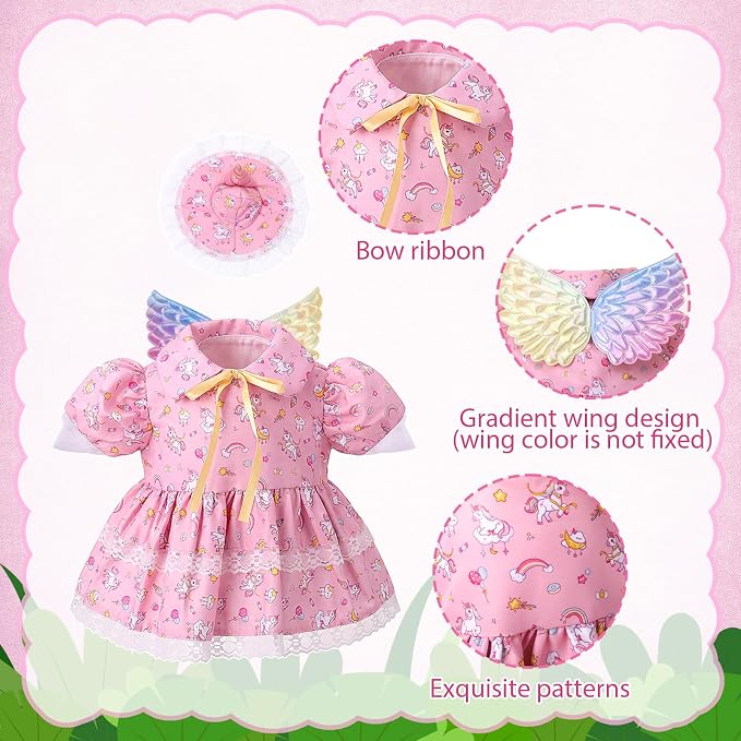 Porch Goose Outfit, 23" Porch Goose Clothes with Strawberry Skirt and Hat for Spring Summer Party Outdoor Patio