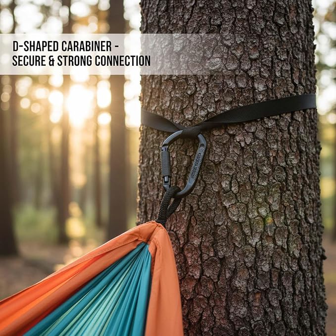 YSUEFIJO Relaxing Camping Hammock, Outdoor Hammock Perfect for Travel Or Backyard, Hanging Hammock Lightweight and Portable, Easy to Hang, Comfortable Lounge, Weight Capacity 300kg