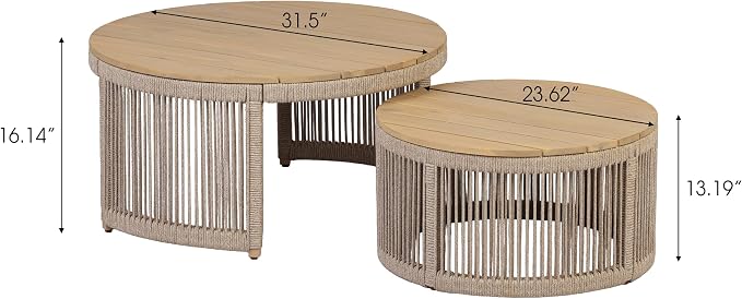 Christopher Knight Home Dalba Acacia Wood Outdoor Loveseat and Coffee Table Set, 3 Piece Patio Furniture Set with Removable Cushion, Solid Wood Outdoor Conversation Set, Light Teak+Beige
