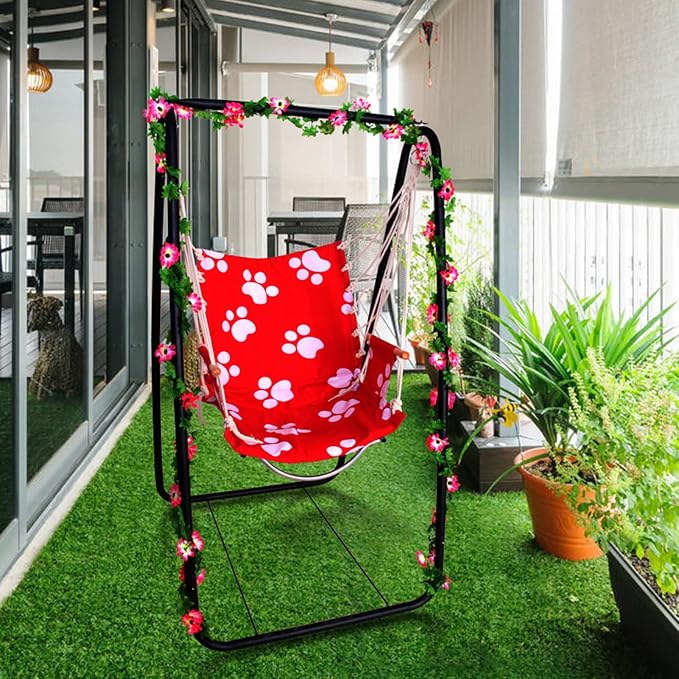 Hammock Chair Stand,Heavy-Duty Steel Hammock Stand,Swing Stand for Outdoor Indoor,Hammock Chair not Include,Max Load 220lbs