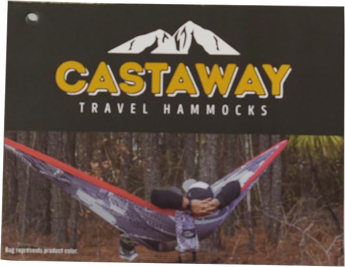 Double Travel Hammock, Red/White/Blue