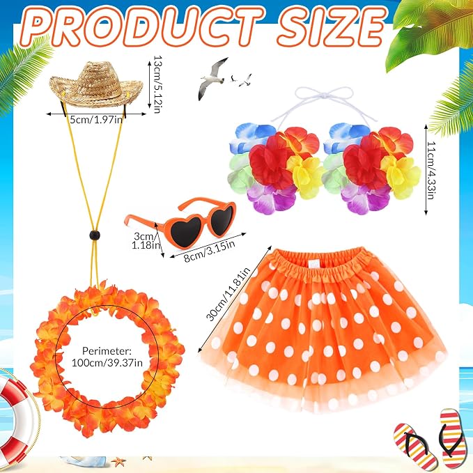 Porch Goose Outfit 5 PCS Costume Set with Tutu Skirt Hat Sunglasses Decor for Lawn Garden Party Outdoor Decoration