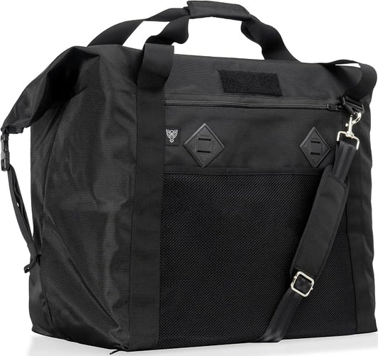 Xtreme Sight Line ~ AQUA G CUBƎ 100 Waterproof Faraday Bag for Medium to Large Generators and Electronics ~ Protects Against EMP/CME/EMF/RF ~ Diamond Form Farday ~ 1680D Ballistic Nylon ~ Black