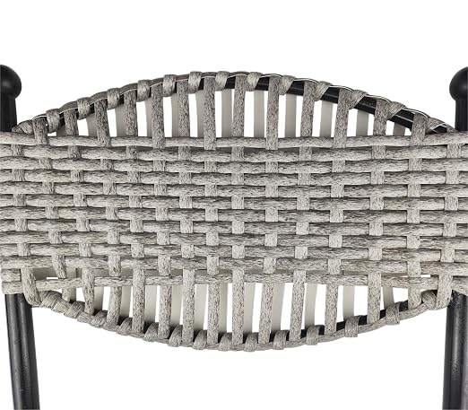 Feyart PE Rattan Strip for Outdoor Rattan Furniture Repair, 8.5mm Plastic Wicker for Patio Furniture Restore(Light Grey)
