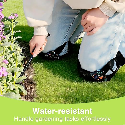 Garden Knee Pads for Women, Lightweight Waterproof KneePads for Gardening, Anti Slip Leather Foam Padding Kneeling Pads for Flooring and Carpet Cleaning, House work, Gardening Maintain, Knee Protector, Butterfly