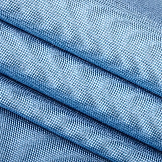 RSH DECOR: Sunbrella Square Throw Pillows Set of 4 | 20" x 20" | Water and Fade-Resistant Performance Fabric | Outdoor Pillow Covers with Down-Alternative Inserts | Canvas Air Blue-Made in USA