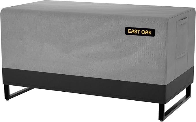 EAST OAK Patio Furniture Set Cover, Outdoor Loveseat Sofa Cover wtih 600D Heavy-Duty Fabric, Waterproof, Dustproof and All-Weather Resistant (53.9''L x 31.5''W x 22.1''H, Grey)