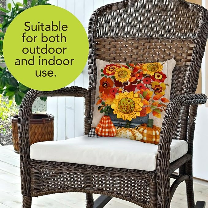 Briarwood Lane Fall Indoor/Outdoor Pillow 17x17 Autumn Bouquet for Fall Pillow